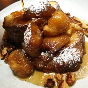 Gluten-free French toast with maple syrup from The NoMad